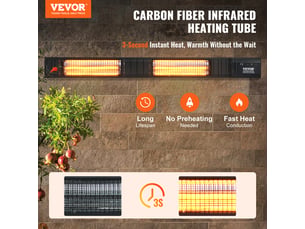 halogène électrique <strong>VEVOR</strong>  -  3000 watts