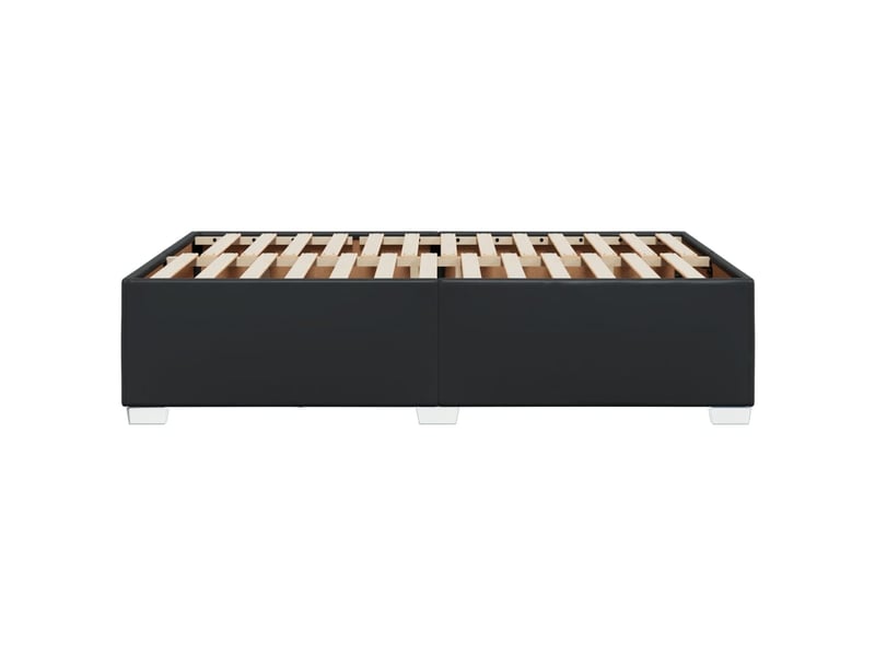  Lit double- lit adulte -  cadre de lit sans matelas noir 120x200 cm similicuir  - Conforama D