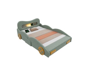 Lit avec rangement 140x200 cm MODENVIE coloris vert