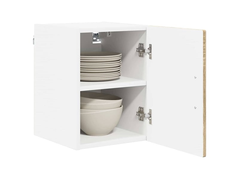  Meuble mural de cuisine | armoire de cuisine 2 pcs chêne sonoma bois d'ingénierie shl6785  - Conforama C