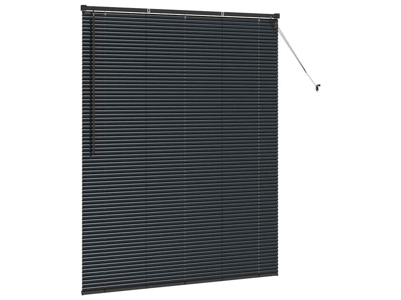  Store vénitien, store de fenêtre noir 175 x 145 cm 25 mm aluminium cf48123  - Conforama E