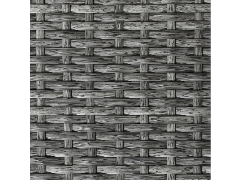  Salon de jardin pliant 3 pièces gris en rotin synthétique, 2 fauteuils et table ronde pour balcon et terrasse  - Conforama E