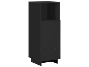 Armoire de salle de bain, meuble de rangement noir 36.5x38x95 cm
