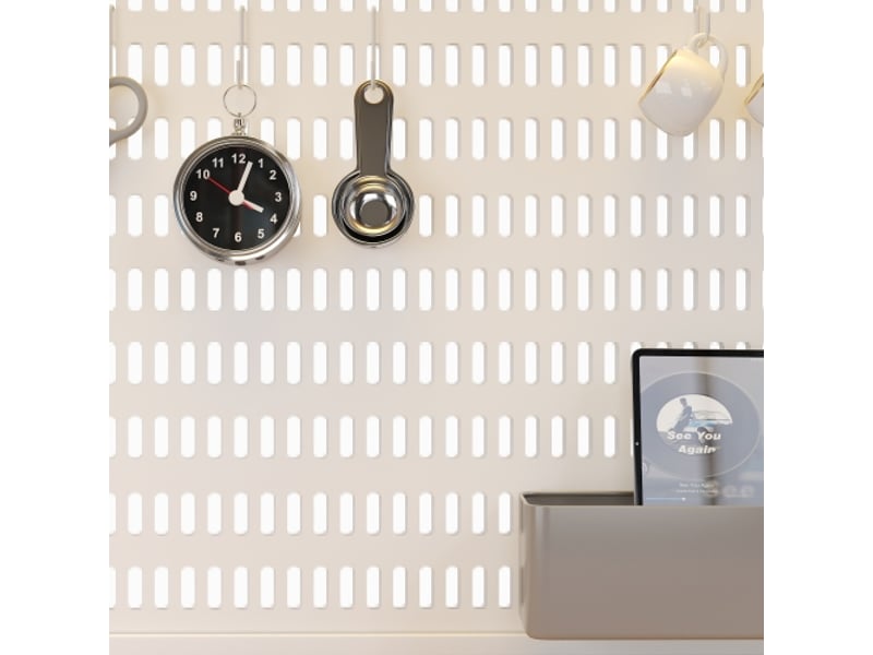  Meuble haut moderne avec led blanc - placard cuisine et séjour, armoire porte-bouteilles, étagères réglables  - Conforama D
