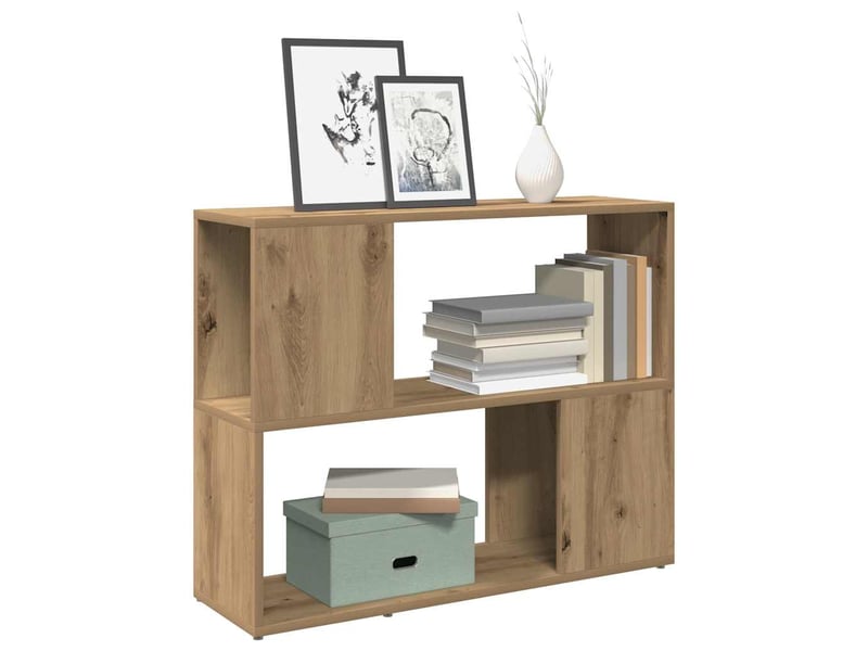  Bibliothèque chêne artisanal 80x24x63 cm  - Conforama B