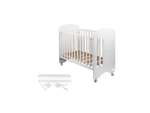Lit bébé 90x190 cm   CUNA11K coloris blanc