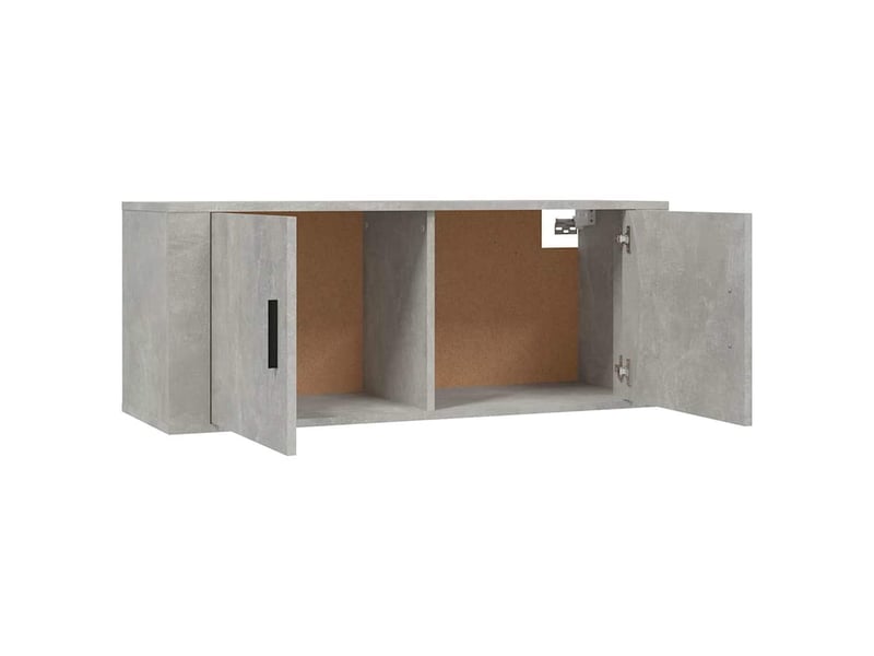  Ensemble de meubles tv 2 pcs gris béton bois d'ingénierie shl113  - Conforama E