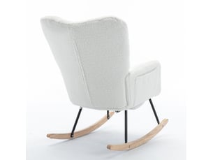Fauteuil relax manuel DESVIAE  Tissu blanc