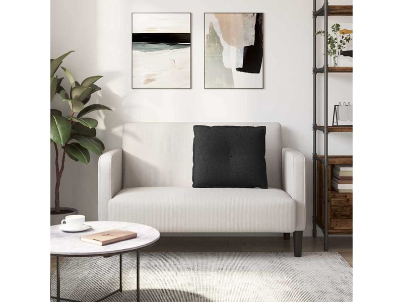  Coussin de dos, coussin de dossier noir 60 x 19 x 50 cm tissu cf54842  - Conforama D