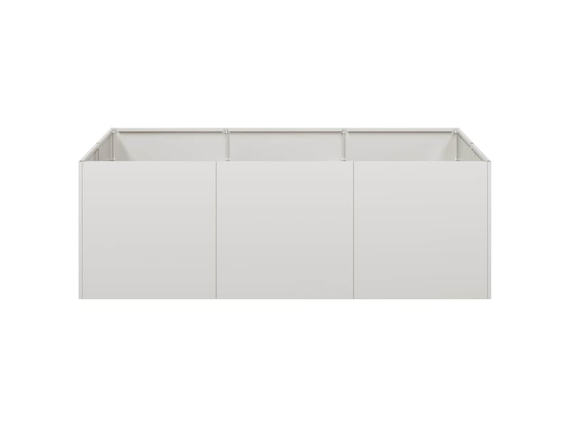  Jardinière - bac à fleurs 120x80x40 cm acier inoxydable  - Conforama D
