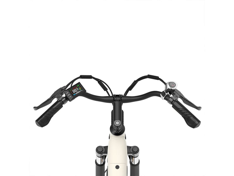 Velopro c1 vélo électrique 250w 36v 13ah 27.5*1.95 cadre ouvert adulte vélo de ville pour trajets quotidiens avec porte-bagons arrière écran lcd couleur capteur de vitesse frein à disque mécanique 7 vitesses 25kmh - Conforama C