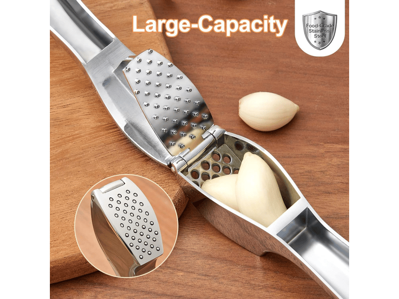  Presse-ail professionnel, pratique, solide, facile à nettoyer pour la cuisine - grey silver  - Conforama B