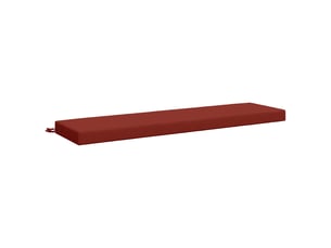 Coussin de banc, coussin d'assise, coussin de canapé soest 100 % polyester rouge 160 x 40 x 8 cm cf53517