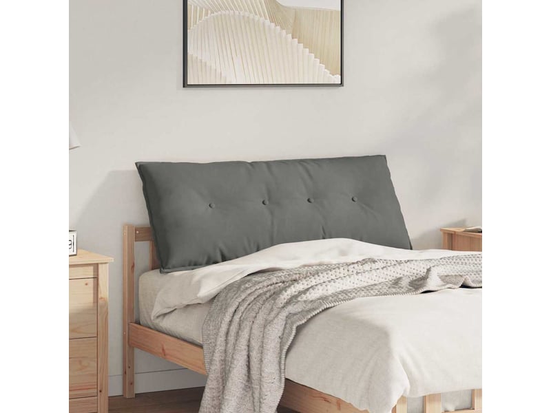  Coussin de dos, coussin de dossier gris foncé 120 x 50 cm tissu en microfibre cf54695  - Conforama B