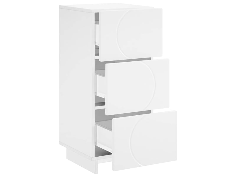  Buffet salon, buffet de rangement blanc 33,5x34,5x75 cm bois d'ingénierie shl97360  - Conforama C