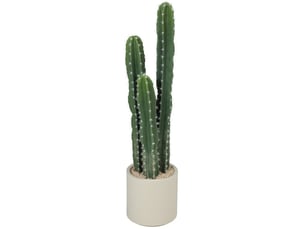 Plante artificielle cactus 95 cm avec pot décoratif vert
