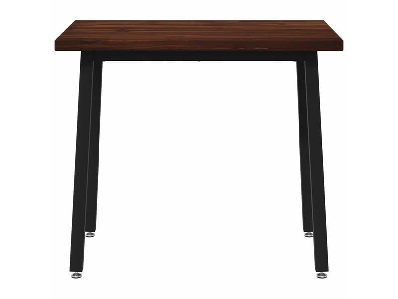  Table à manger moderne 90x55x75 cm bois d'acacia massif marron foncé et noir shl71823  - Conforama D