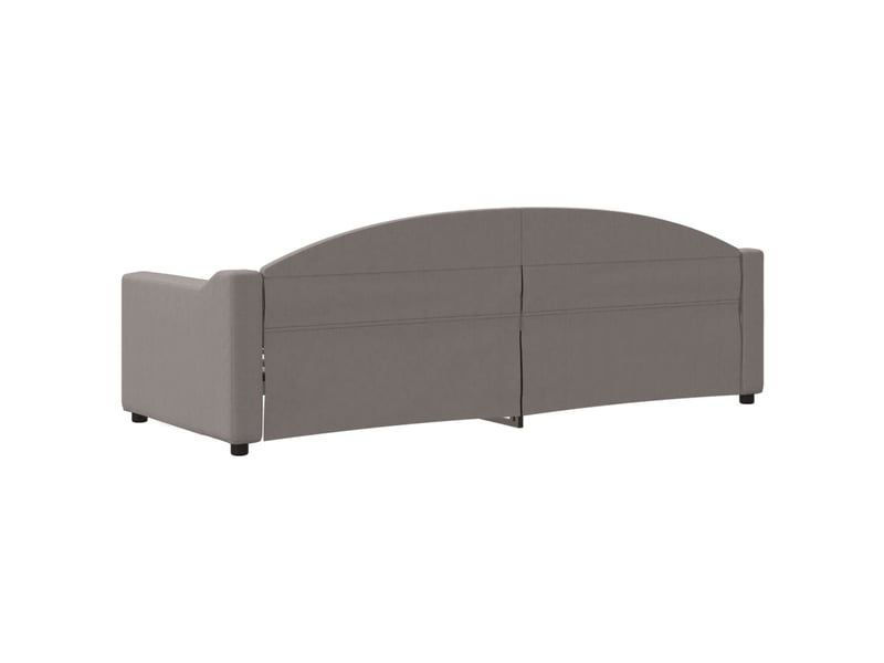 Lit simple- lit adulte -  lit de repos sans matelas taupe 80x200 cm tissu  - Conforama D