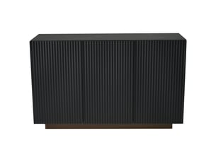 Buffet 3 porte(s)   <strong></strong> <strong>noir</strong> - 120 cm coloris noir 