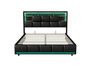 Lit coffre 140x190 cm DreamMespace coloris noir