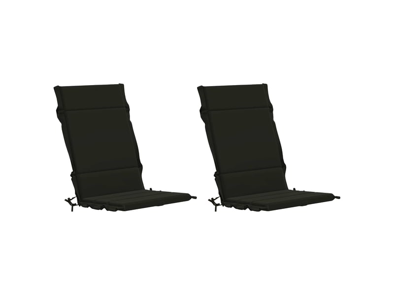  Lot de 2 coussins de chaise à dossier haut gemert noir cf59277  - Conforama A