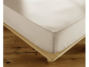 Drap-housse 140 x 190 cm percale de coton 120 fils unie perrine pampa