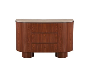 Buffet 2 porte(s) 3 tiroir(s) GEESE HOME coloris bois foncé