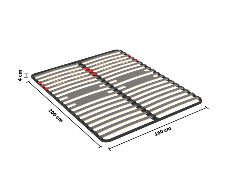 Cadre à lattes fixe 160x200 cm NIGHTITUDE FULL ZONE  - Conforama H