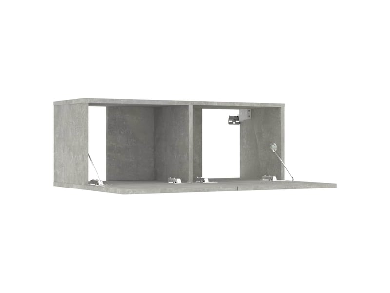  Ensemble de meubles tv 6 pcs gris béton bois d'ingénierie shl93873  - Conforama E