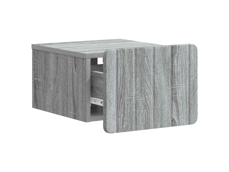  Table de chevet - cabinet de chevet - table de nuit mural sonoma gris 33 x 34,5 x 24 cm  - Conforama C