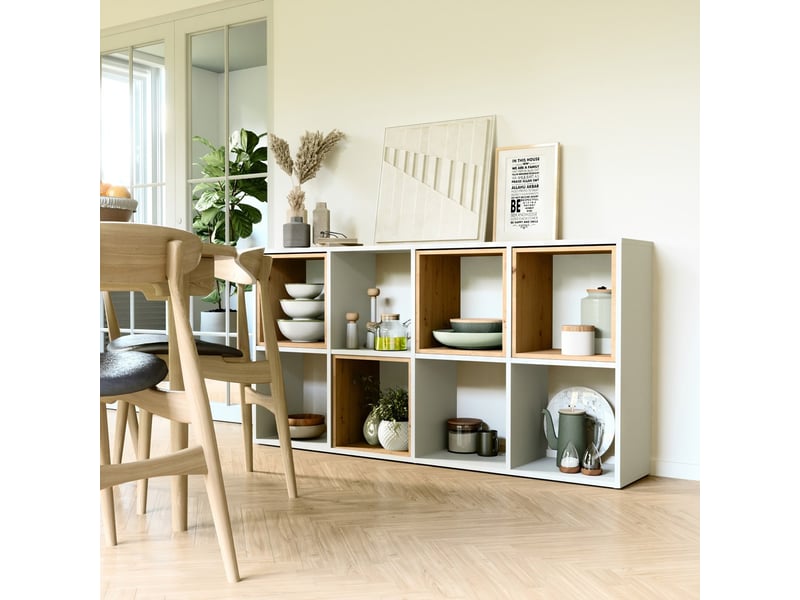  Étagère malax 2x4 blanc  - Conforama C