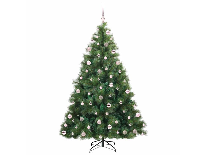  Sapin de noël artificiel, arbre de noël avec 300 led vert 210 cm pe et pvc shl9675  - Conforama D