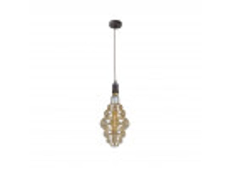  Fabrilamp loreto, suspension, moderne, 1 x e27, marronambre, 58-118 x 20 x 20 cm 167491002 - Conforama B