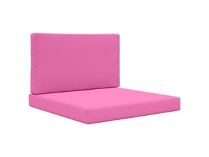 Coussin de canapé d'extérieur, coussin de chaise polyester rose 80 x 80 cm cf54144