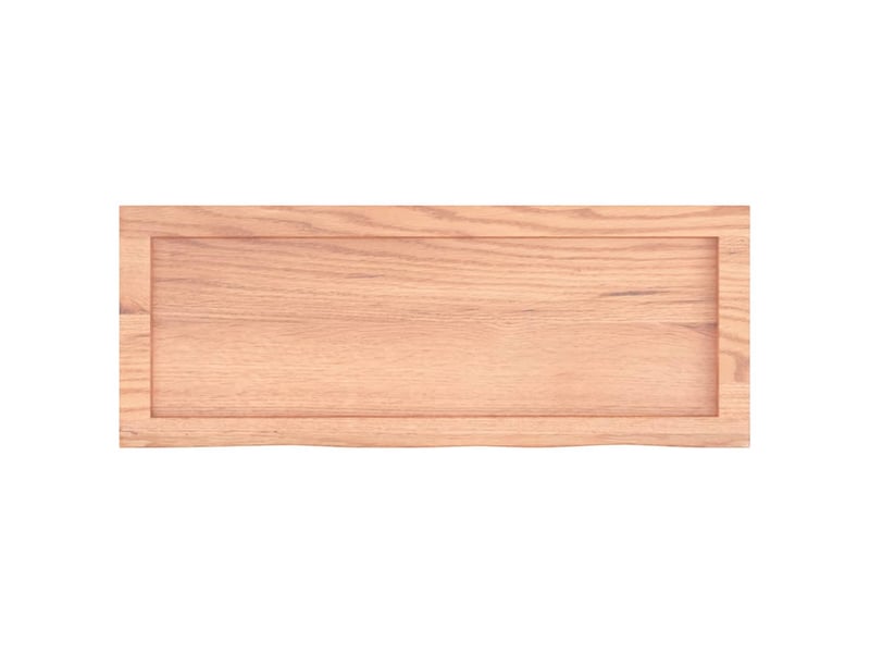  Comptoir de salle de bain, plan de travail marron 80x30x(2-4) cm bois traité cf65808  - Conforama D