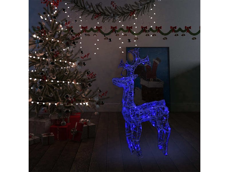  Renne de décoration, éclairage de noël 90 led 60x16x100 cm acrylique cf62044  - Conforama B