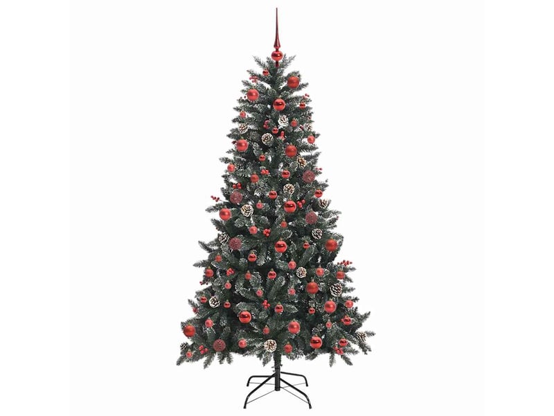  Sapin de noël artificiel, arbre de noël vert 180 cm pvc, plastique et acier shl4875  - Conforama D