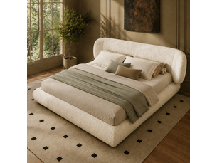 Lit 2 places 140x190 cm <strong>HAUSS SPOLE</strong>  <strong></strong> coloris beige