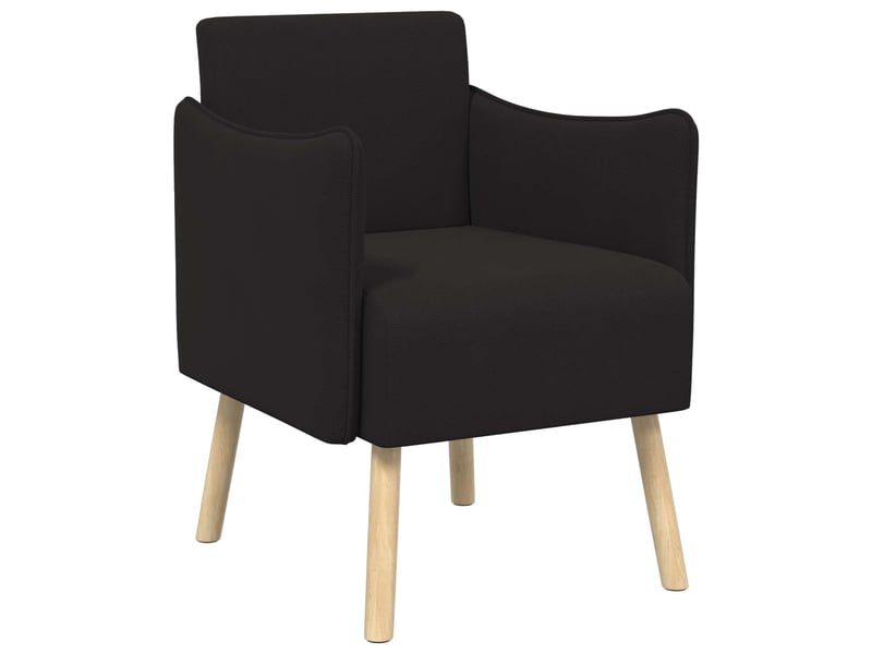 Vidaxl fauteuil d'appoint noir velours grainé - Conforama A
