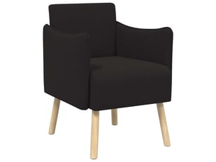 Fauteuil relax manuel VIDAXL  Velours noir