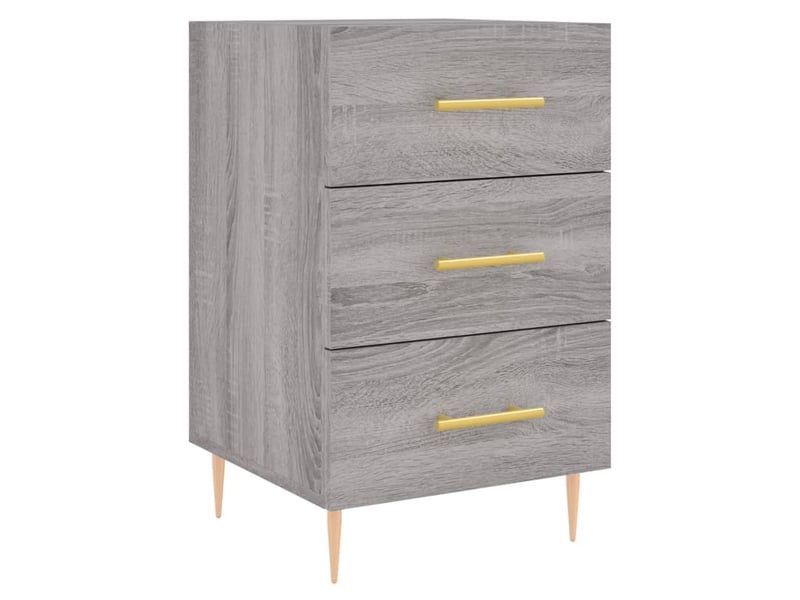  Table de chevet sonoma gris 40x40x66 cm bois d'ingénierie  - Conforama A