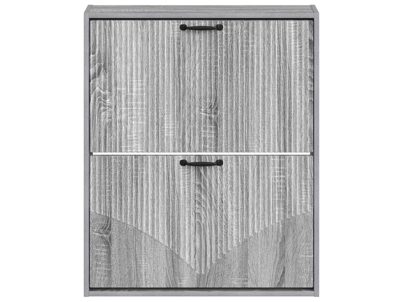  Meuble à chaussures mural, armoire à chaussures hoorn 71x17x86 cm sonoma gris  - Conforama D
