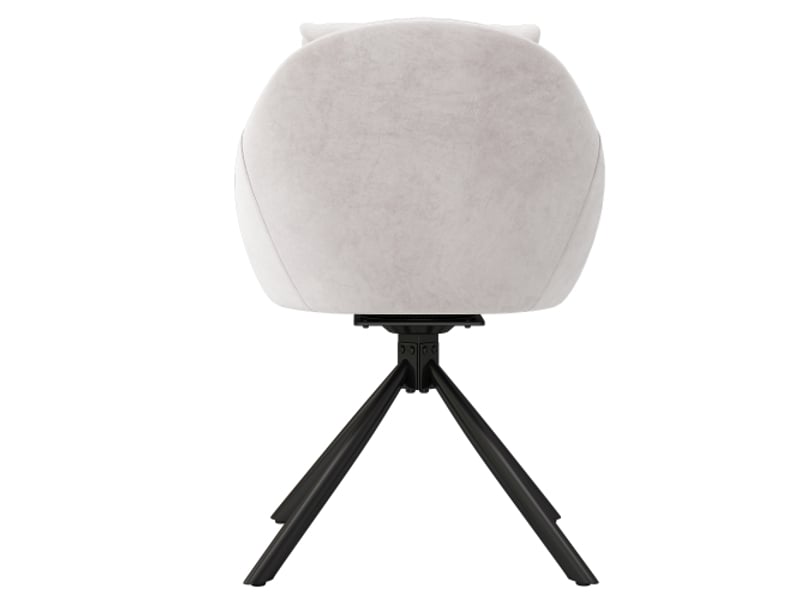  Chaise pivotante velours beige - confort ergonomique, velours respirant, design moderne - lot de 6  - Conforama E