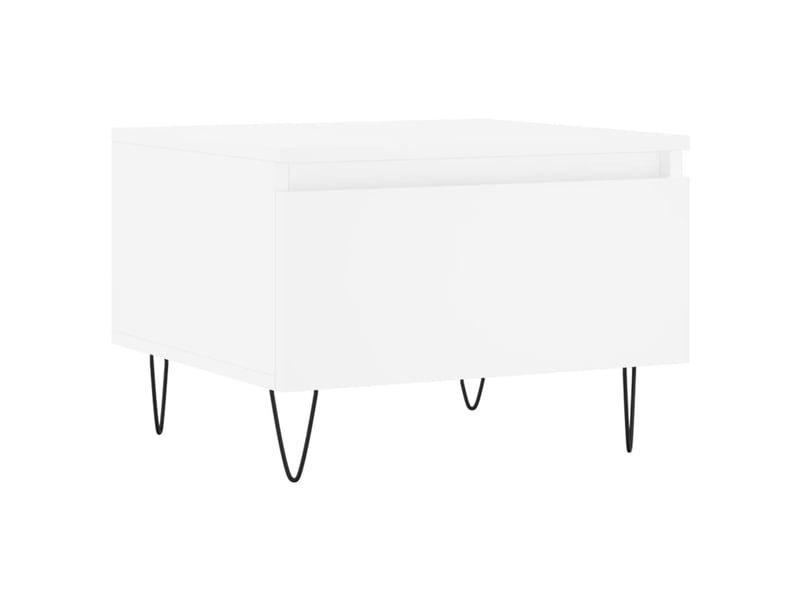  Tables basses 2 pcs | table de salon blanc 50x46x35 cm bois d'ingénierie  - Conforama E