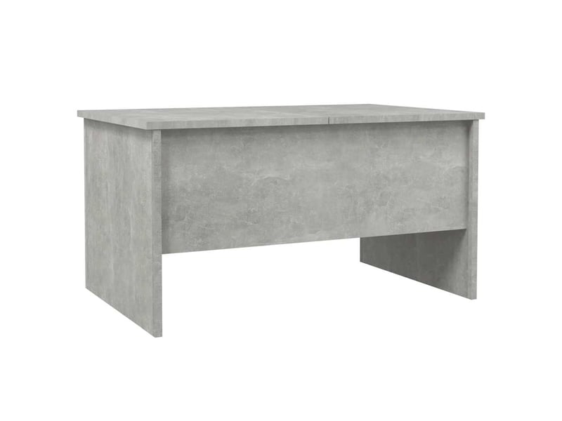  Table basse rectangulaire | table de salon gris béton 80x50x42,5 cm bois d'ingénierie  - Conforama E