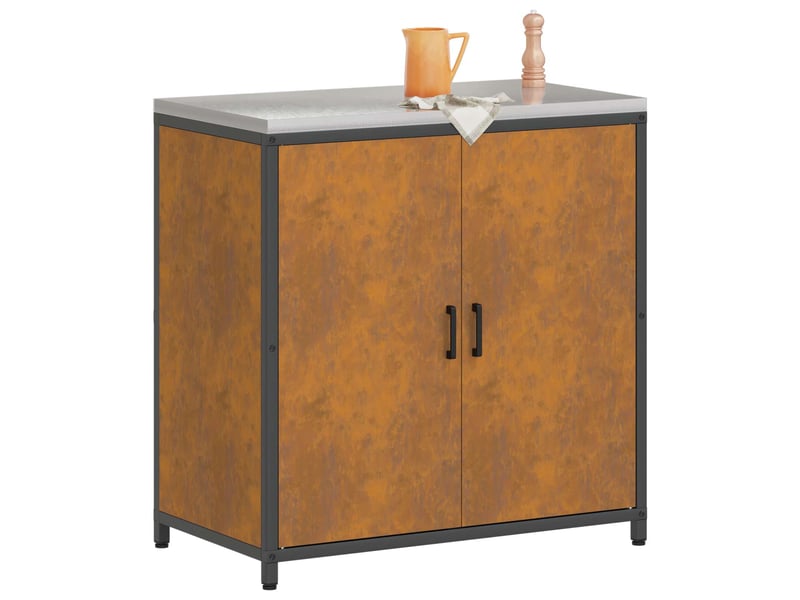 Meuble de rangement de cuisine hattem rouillé 90x50x92cm - Conforama C