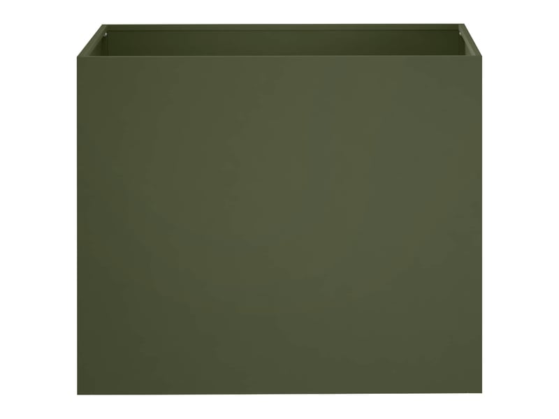  Jardinière - cache-pot de jardin 2 pcs vert olive 50 x 40 x 50 cm  - Conforama D