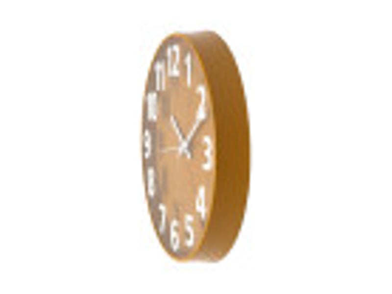Horloge murale fabrilamp mouse ø 30 cm jaune mouvement continu 234713050 - Conforama D