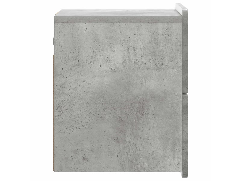  Table de chevet - cabinet de chevet - table de nuit mural gris béton 33 x 34,5 x 43 cm  - Conforama E