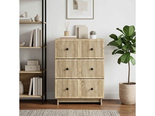 Armoire de rangement bureau, armoire à tiroirs 66 x 34,5 x 90 cm bois d'ingénierie shl8594